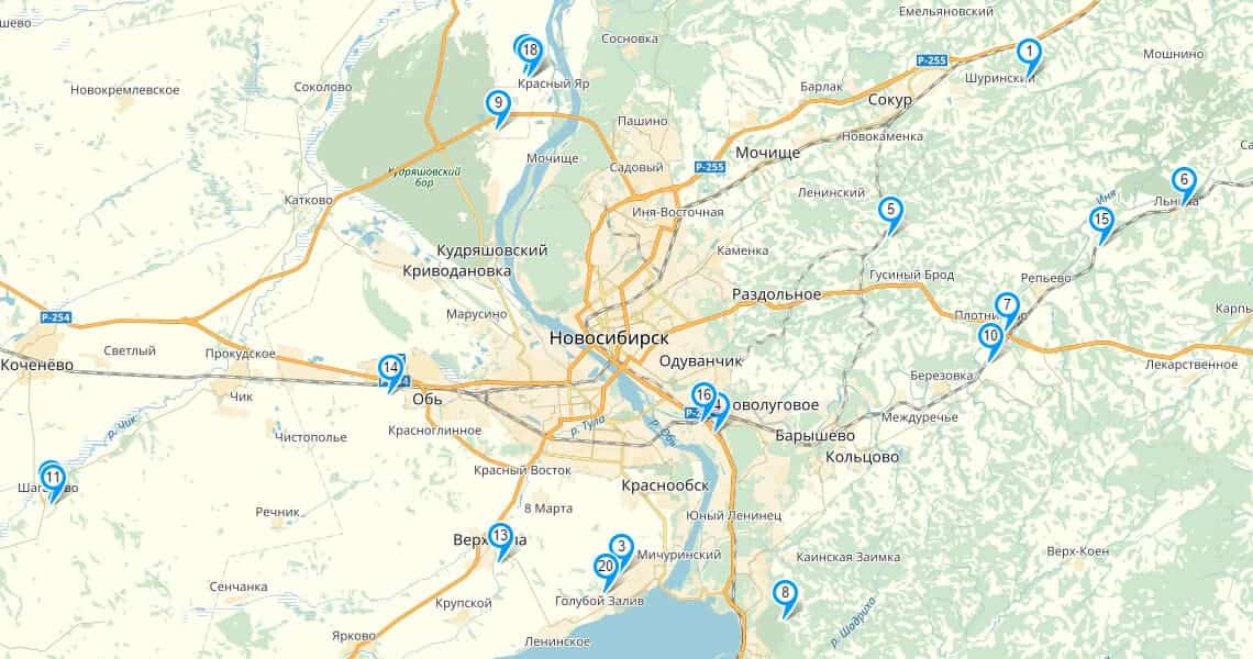 Карта построек