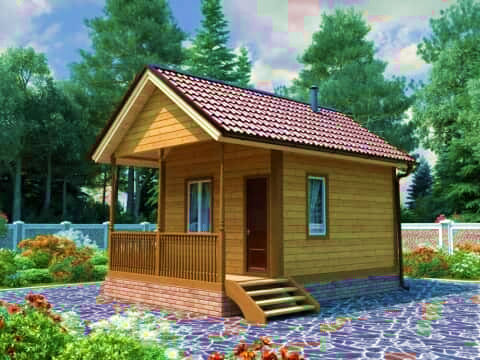Баня из бруса 4х6
