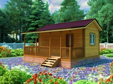 Баня из бруса 5,5х6