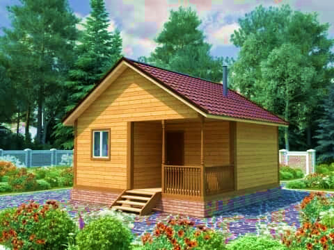 Баня из бруса 6х6