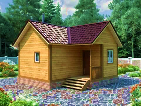 Баня из бруса 6х6