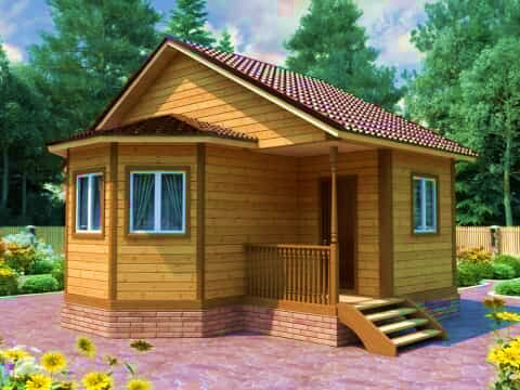 Баня из бруса 6х7,5