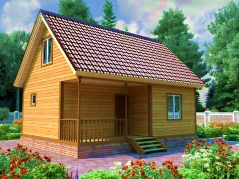Баня из бруса 6х8