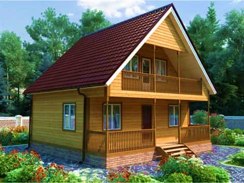 Дом из бруса 7х8