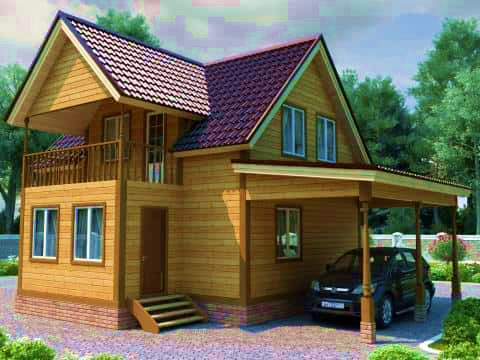 Дом из бруса 8х14