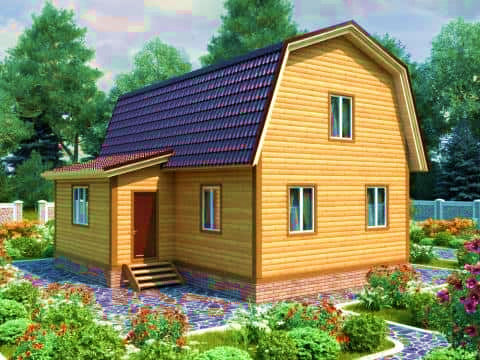 Дом из бруса 8х9
