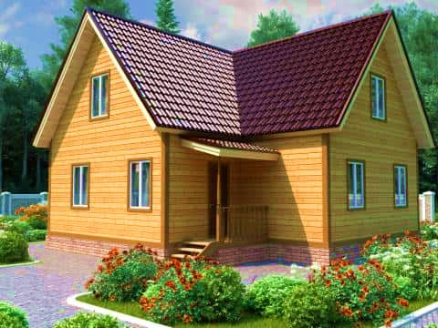 Дом из бруса 9х9